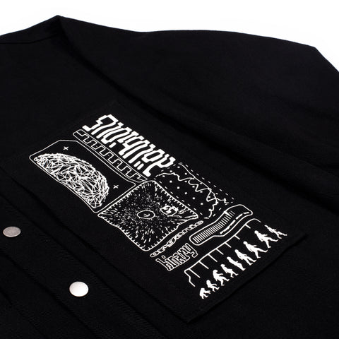 Organic Binary Work Shirt Obsidian