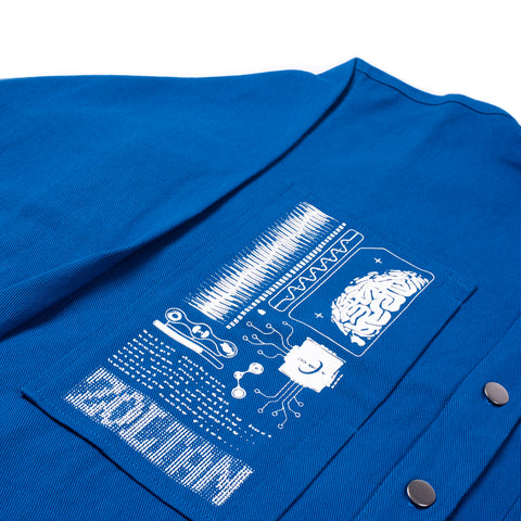 Organic Binary Work Shirt Blue