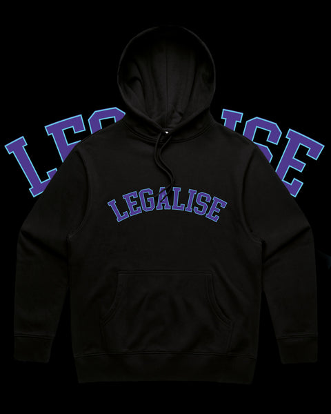 Legalise Hoodie (Black Purps)
